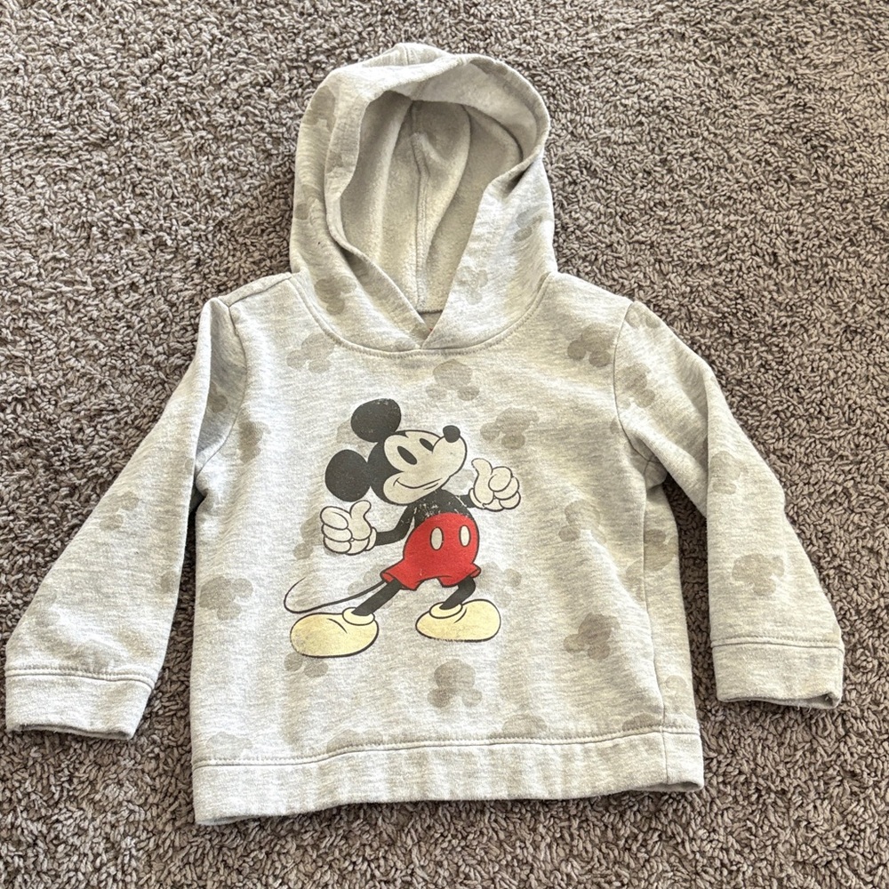 Disney Mickey Mouse Light Gray Hoodie